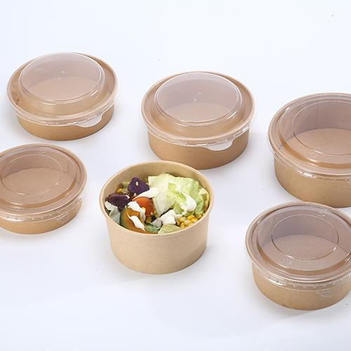 Environmental Protection Must Choose! 500ml Disposable Kraft Paper Bowl, PE Coated Oil Proof, Super Affordable Price