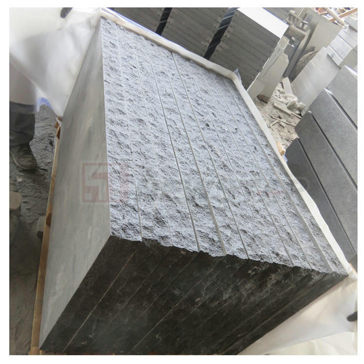 Modern Design Split Wall Facade G684 Granite Black Basalt Wall Cladding