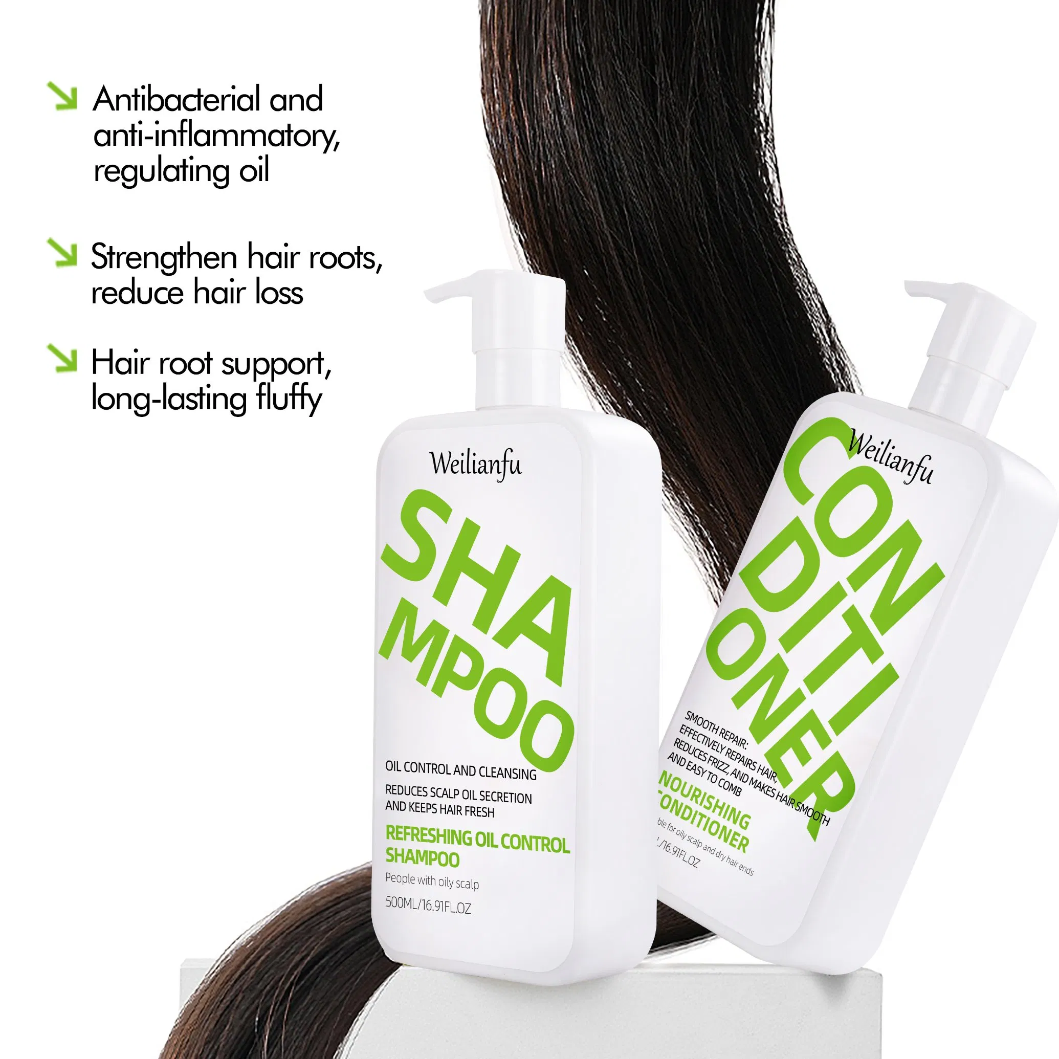 Wholesale Price Refreshing Oil Control Hair Shampoo and Conditioner Cleanse Hair Scalp and Breathe New Life Hair Strands Shampoo