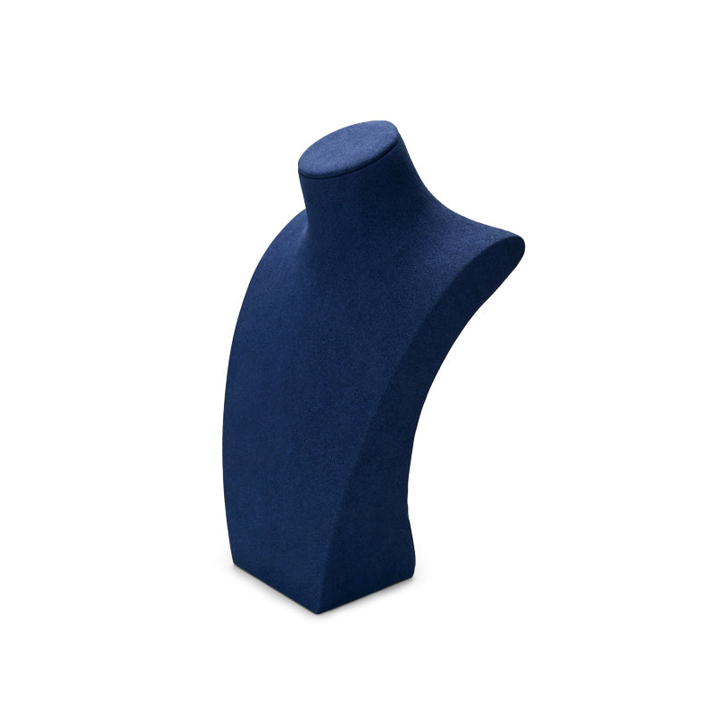 Metal Microfiber Blue Jewelry Showcase Display Set Ndis-116