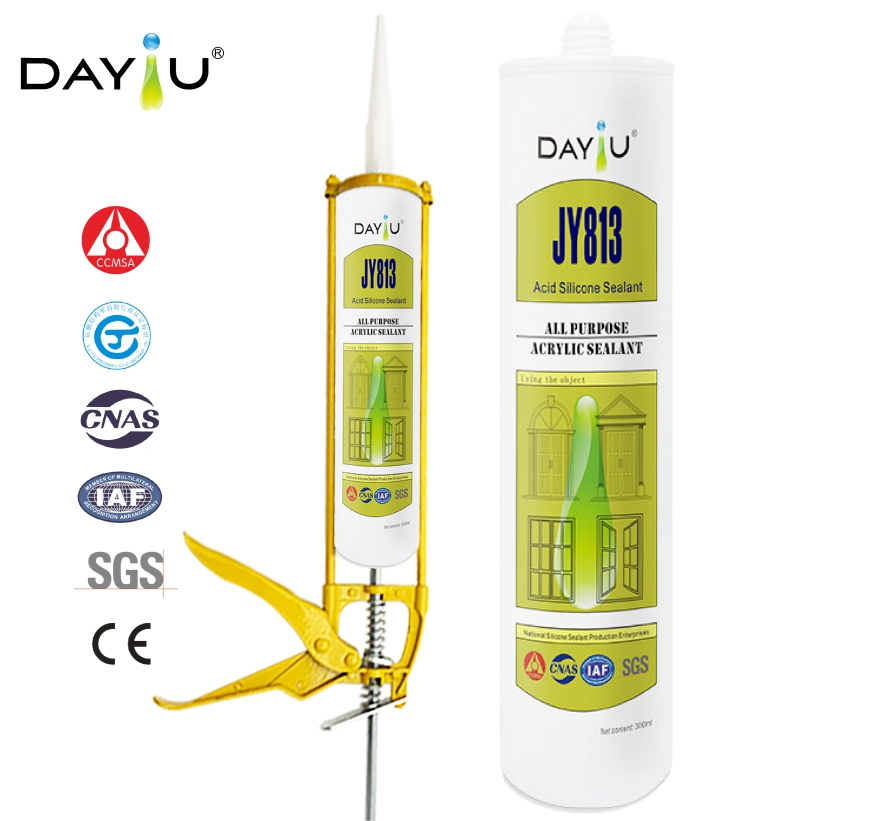 Jayo Product Good Waterproof and UV Resistant Acid Silicone Sealant 300ml