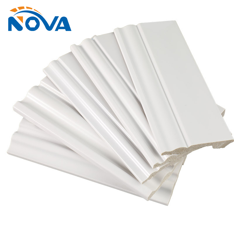 PS Skirting Board for Home Decoration Waterproof Polystyrene Manufacturer House Wall Protector PS PVC Plastic Skirting Board