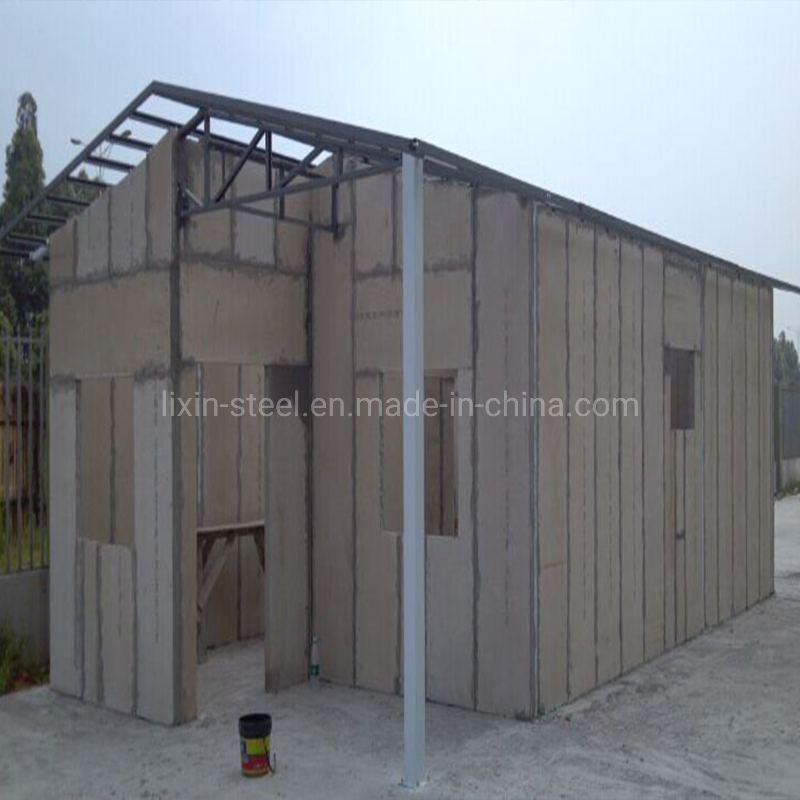 Strong High Rise Steel Building Steel Frame Villa with Cement Board