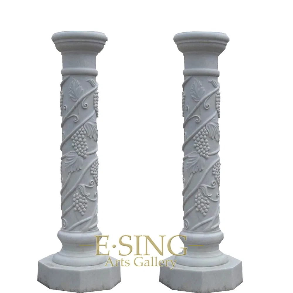Good Prices Pedestals Decorative Display Greek Small Size Marble Pillars for Interior