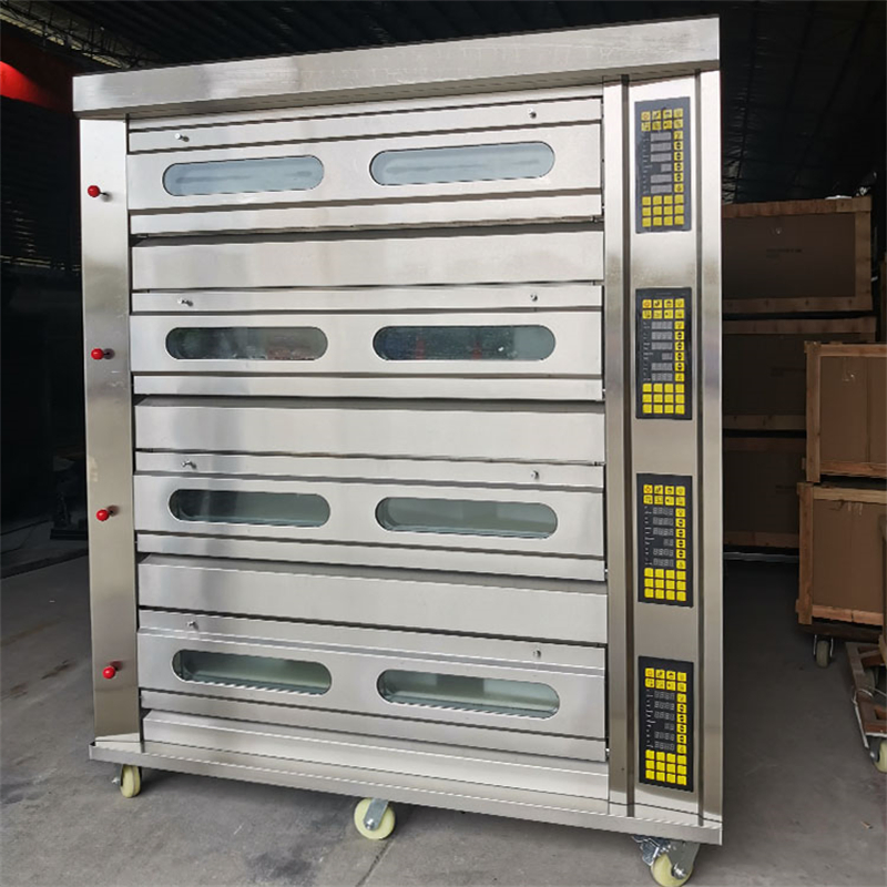 Industrial Big Pizza 3 4 Decks 9 12 16 Trays Gas Power Electric Bread Deck Commercial Oven Bakery Equipment for Baking Cake Sale