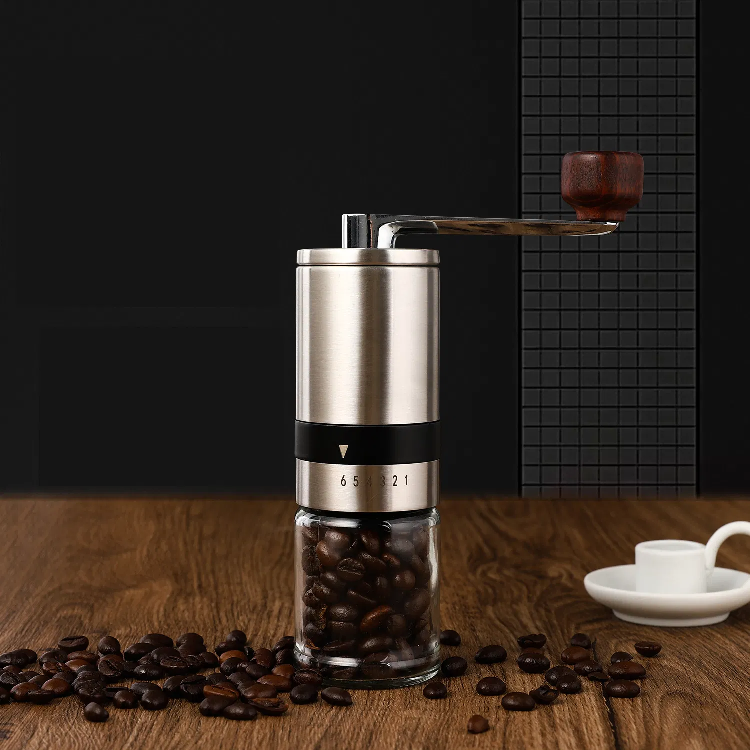 Germany Gold Hand Handmade Burr High Quality Korea Manual Glass Italian Hand Grinder Coffee