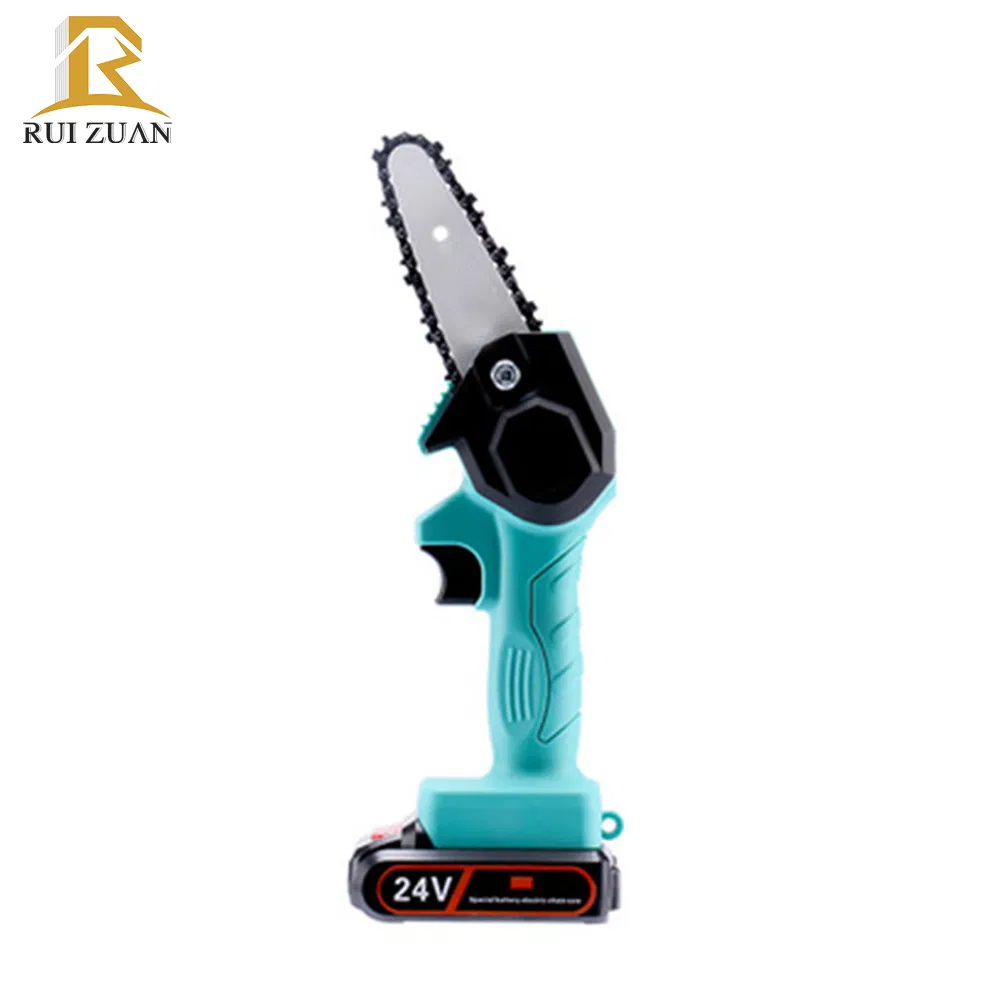 One-Hand Woodworking Lithium Battery Chainsaw Cordless Chain Saw Light Weight Portable Power Chain Saw for Wood Cutting