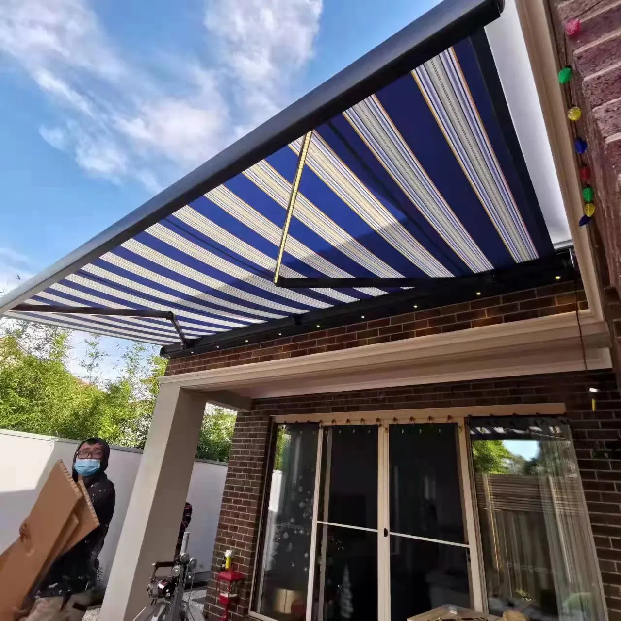 Premium Heavy Duty Aluminum Full Cassette Awning with LED Lights