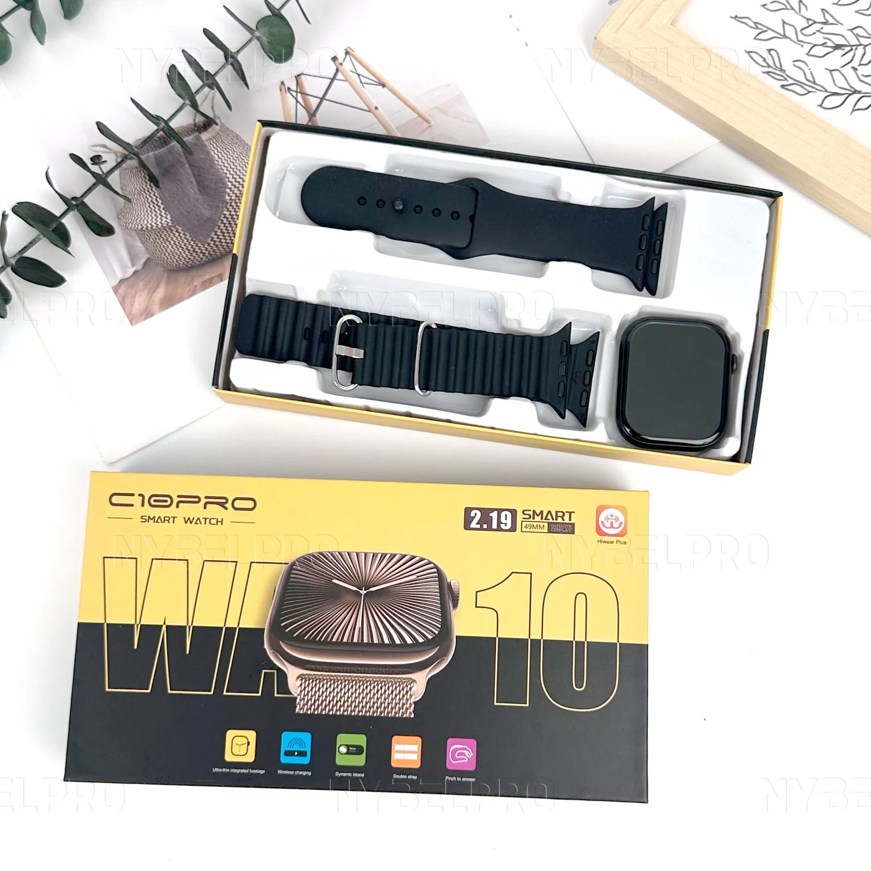 Умные часы для фитнеса Nyblepro C10 Pro с AMOLED-дисплеем