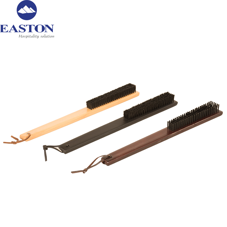 High-End Hotel Wooden Clothes Brush with Square Head Wholesale
