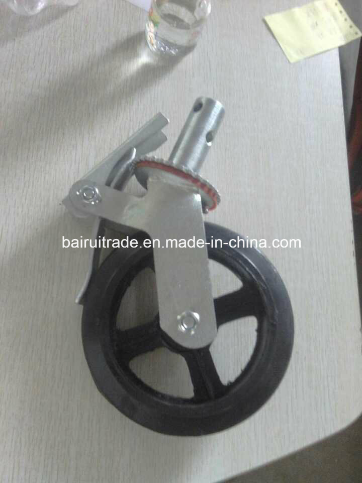 6 Inch PU Castor Rubber Caster Wheel for Scaffolding