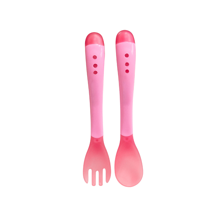 BPA Free Food Grade Non-Toxic Silicone Baby Training Feeding Spoon
