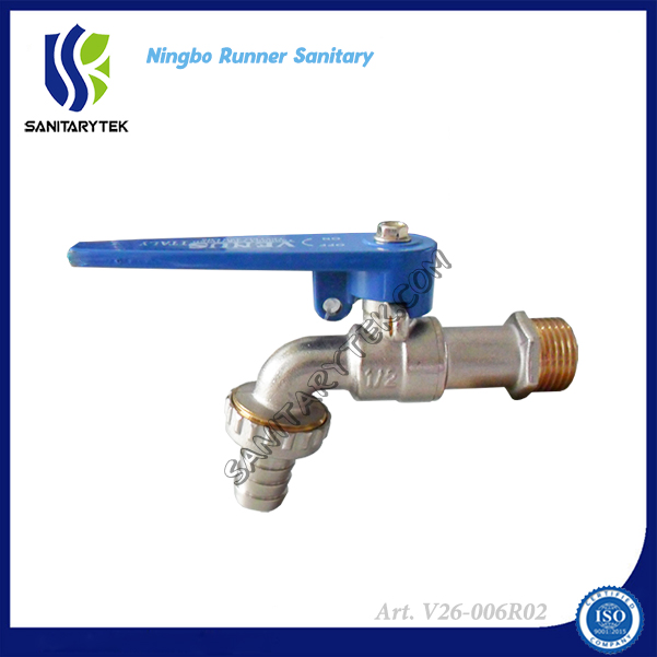 Латунный шаровой кран с накидной гайкой и замком V26-006R02