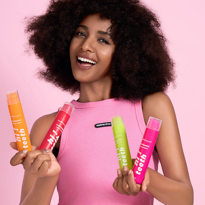 Private Label 60g Travel Size Toothpaste Natural Fruit Brightening Flavors Watermelon Colorful Teeth Whitening Supplier