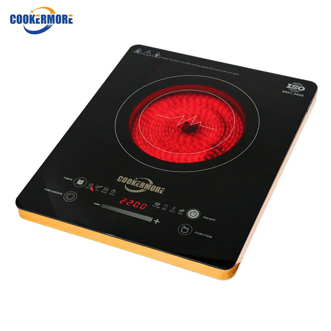 China Factory 110V 220V Infrared Cooker Easy Cook Electric Portable 2000W Induction Cooker Minimalist SKD