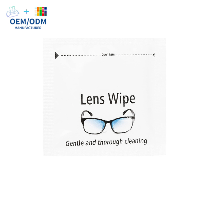 OEM ODM Custom Logo Dust Removal Lens Cleaning Wipes Individually Wrapped Anti Fog Wet Wipes Screen Wipe Moist Towelette