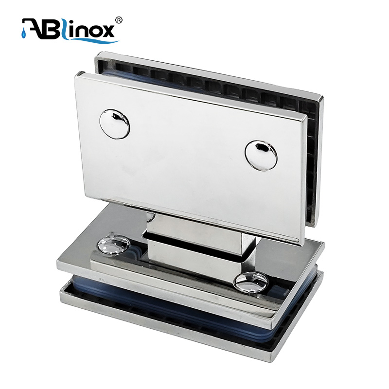 Bathroom Shower Glass Door Hardware Stainless Steel 180 Degree Hinge