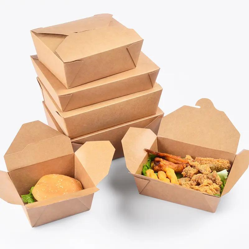 Kraft Paper Salad Lunch Food Packaging High Quality