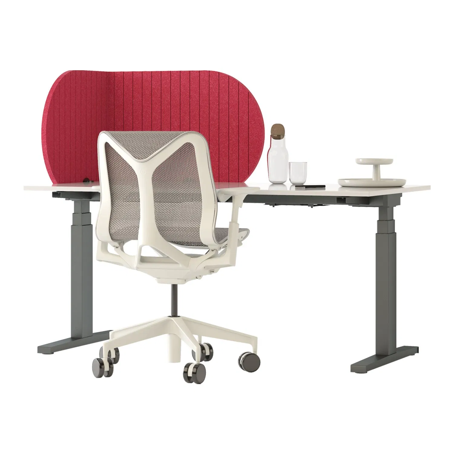 Kingkus Acoustic Pet Felt Desk Partition Panel 100% Polyester Soundproof Office Workstation Divider Panel