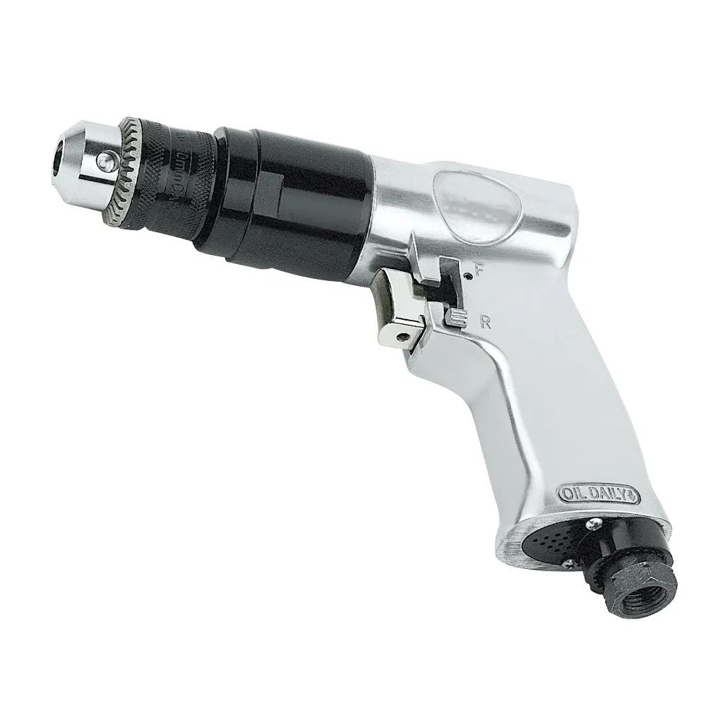 Drilling Reversible Air Drill Professional Pneumatic Tools 3/8" High-Speed Rotation for Hole Drilling