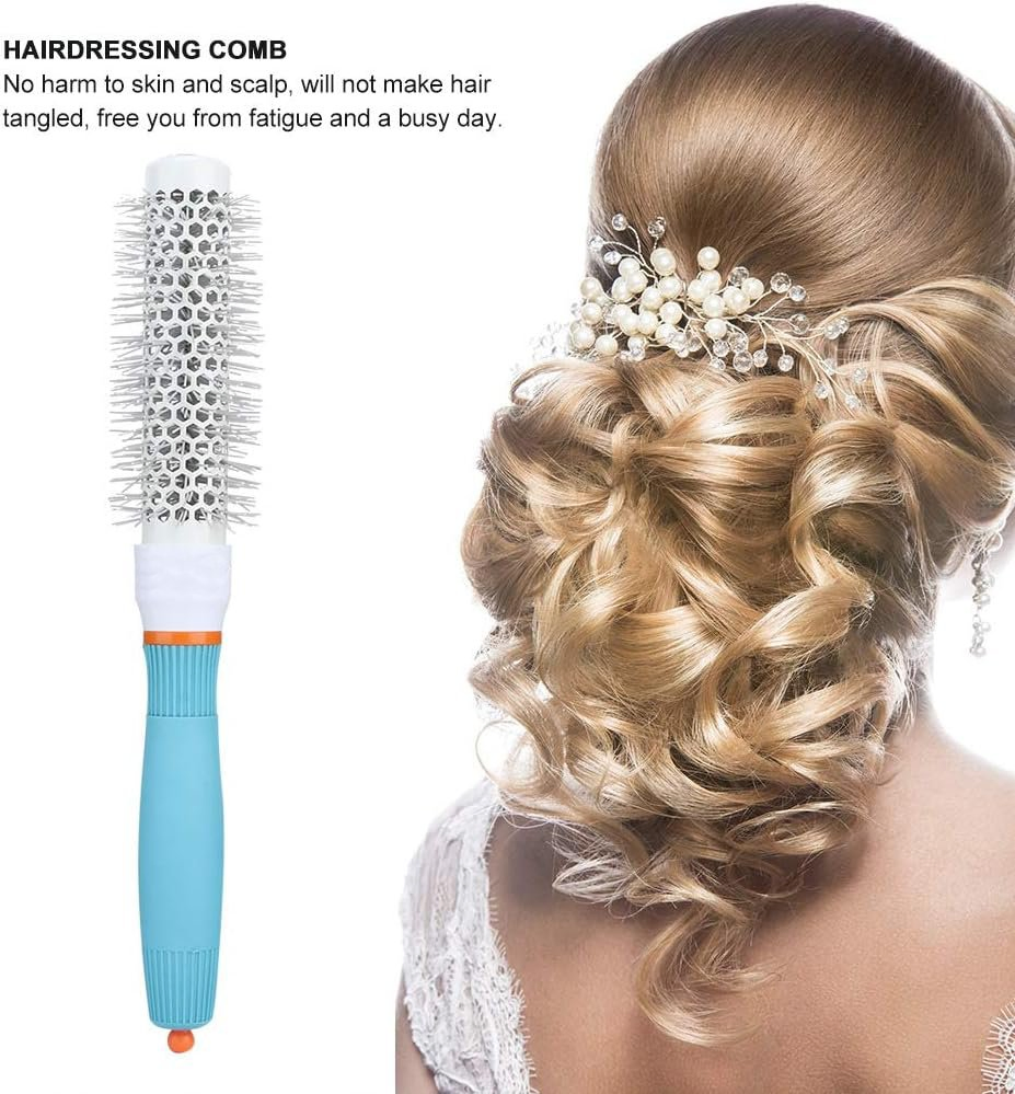 Round Barrel Hair Brush Heat Styling and Salon Antistatic Bristle for Blow Drying Thermal Detangling Brush