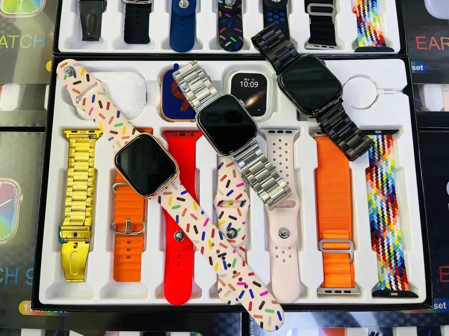 Wholesale 11 in 1 Set Gift Watches 2.3 Inch Big Screen 49mm Sport Smart Watch for I30 PRO Max Suit