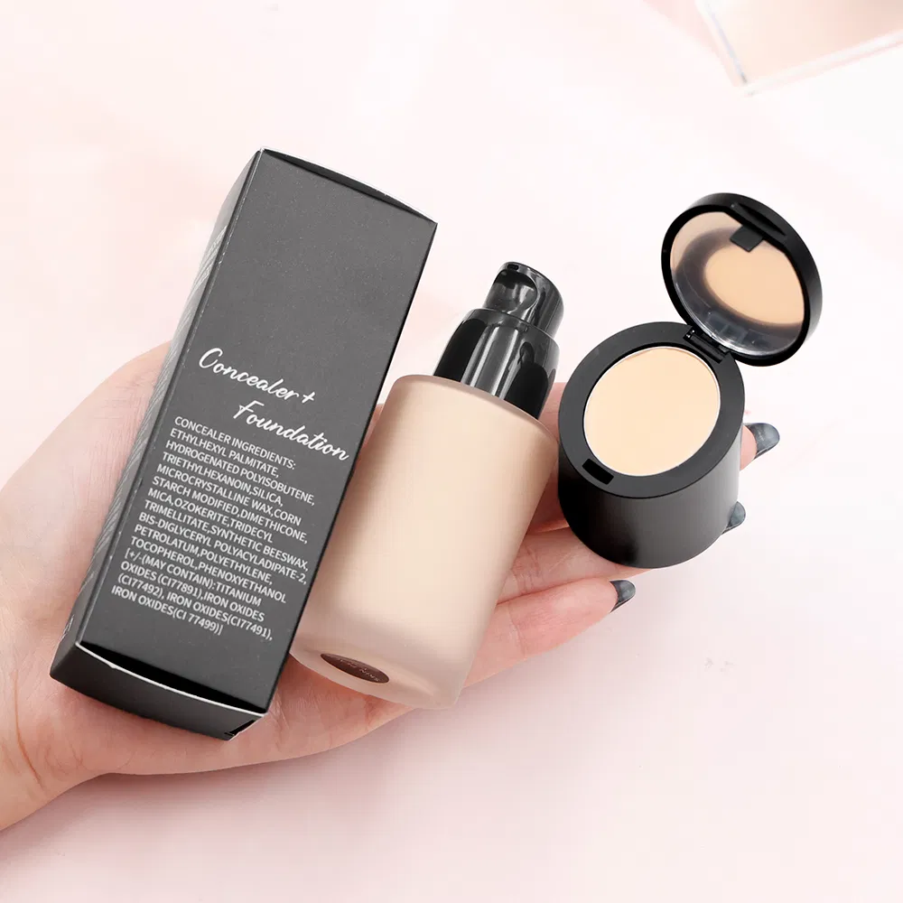 Private Label Liquid Foundation Full Coverage Waterproof Customized Your Logo 24h Long Lasting Vegan Matte Foundation Makeup