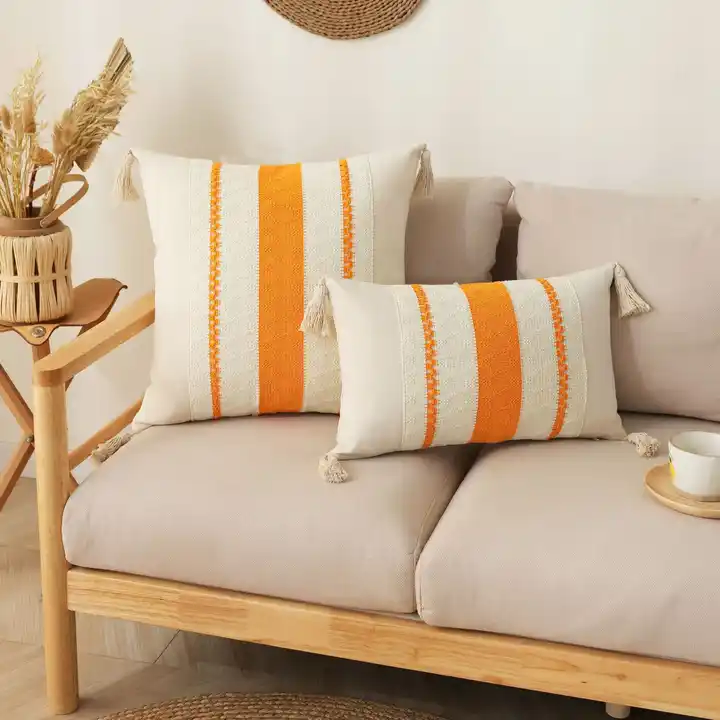 Modern Simple Hand-Knitted Braids Cushion Cover Light Luxury Style Cushion Home Boho Throw Cushion Cover