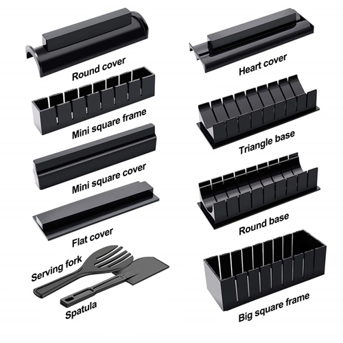 Sushi Making Kit 12PCS Rice Roll Maker Sushi Maker