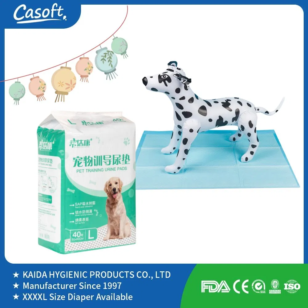 Free Sample Casoft Pet Training Puppy Potty Pads Urine Absorbent Using Japan
