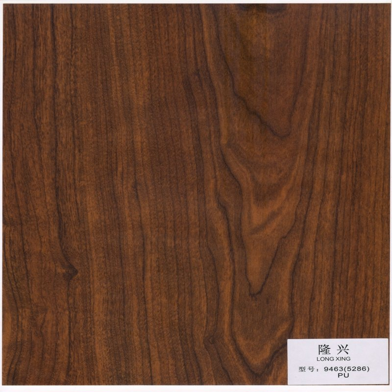 Factory OEM Decorative Paper Laminate Finish Foil Paper PU Coated Embossed Surface