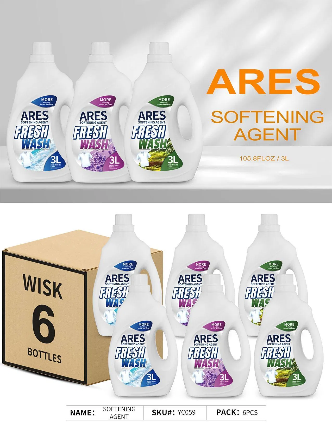 New Formula Factory OEM Customized Laundry Fabric Softener