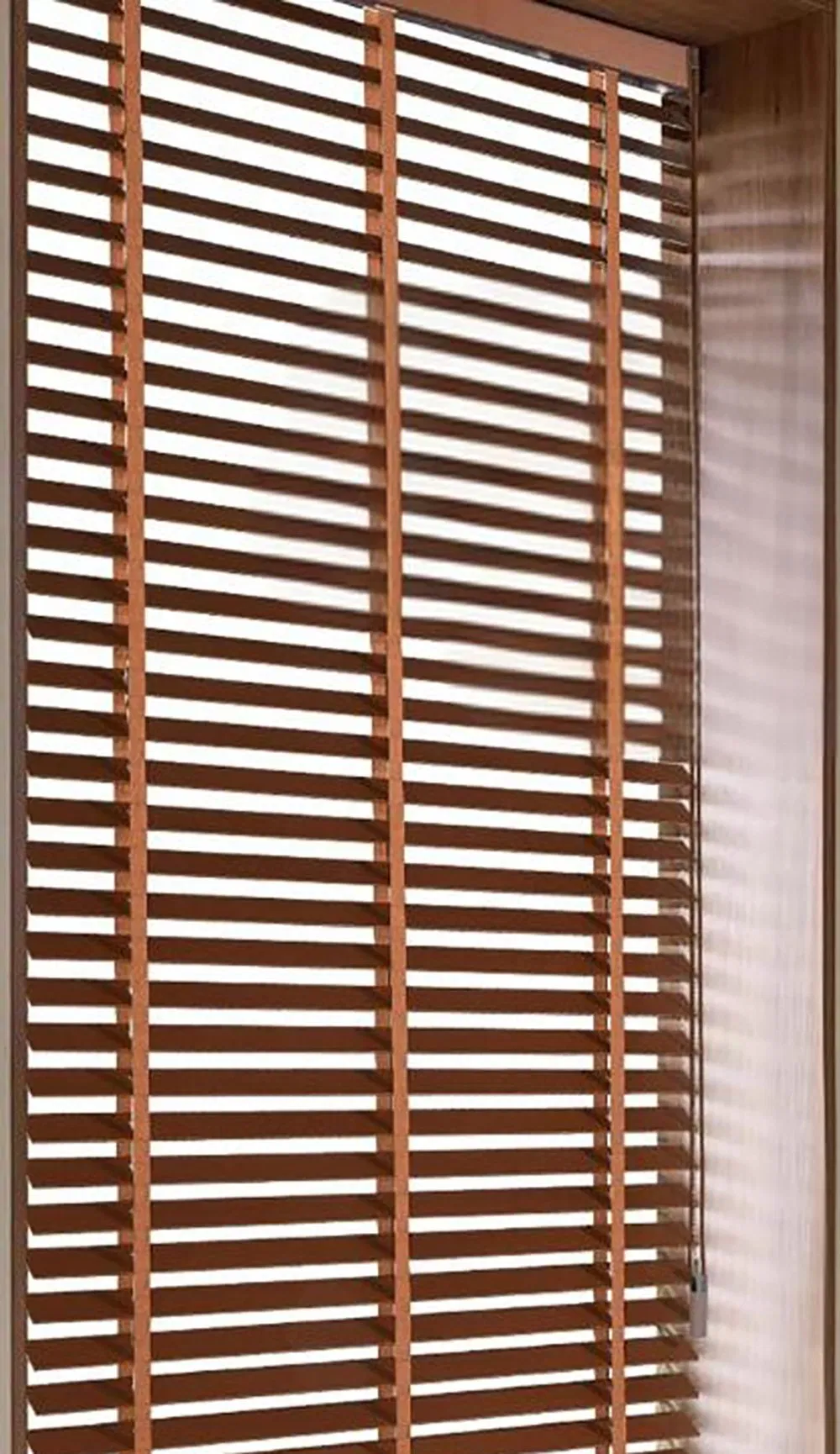 Light Filtering Wooden Venetian Blinds Designed New Style Faux Wood Blinds