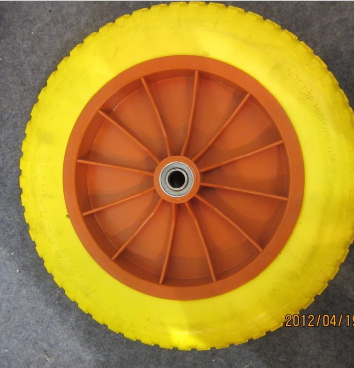 4.00-8 PU Foam Filled Wheelbarrow Wheel