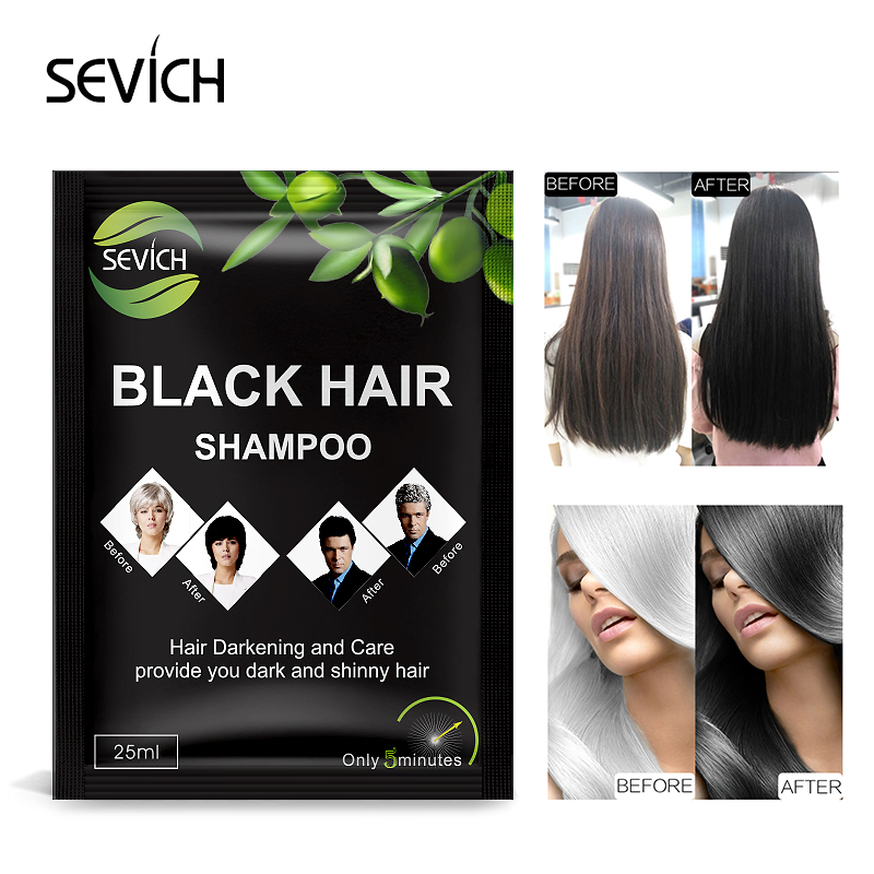 Hair Color Natural Instant Shampoo Form Hair Color Black Hair Dye Shampoo