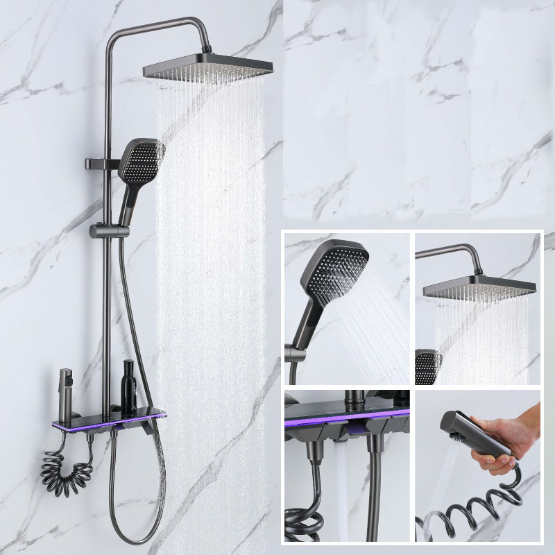 LED Digital Display Piano Shower Set Hot Selling Shower Column