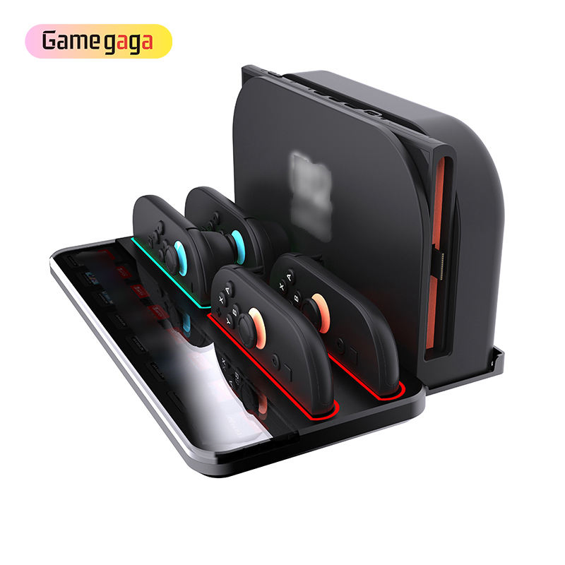 Док-станция для зарядки 4 контроллеров Switch 2 с хранением картриджей