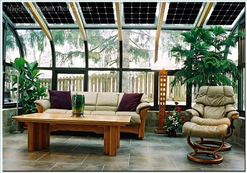 Fully Custom Energy Saving Solar Panel Roof Conservatory Photovoltaic Powered Sunroom