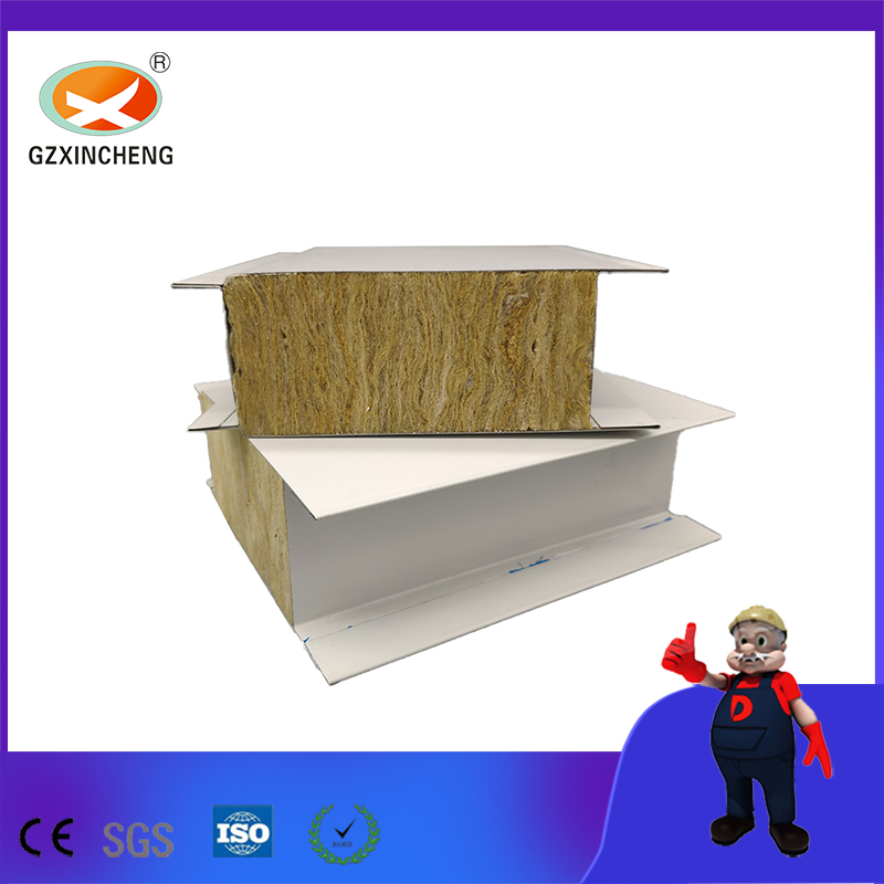 Fireproof Rockwool Sandwich Panel Mineral Wool Composite Rock Wool Insulation