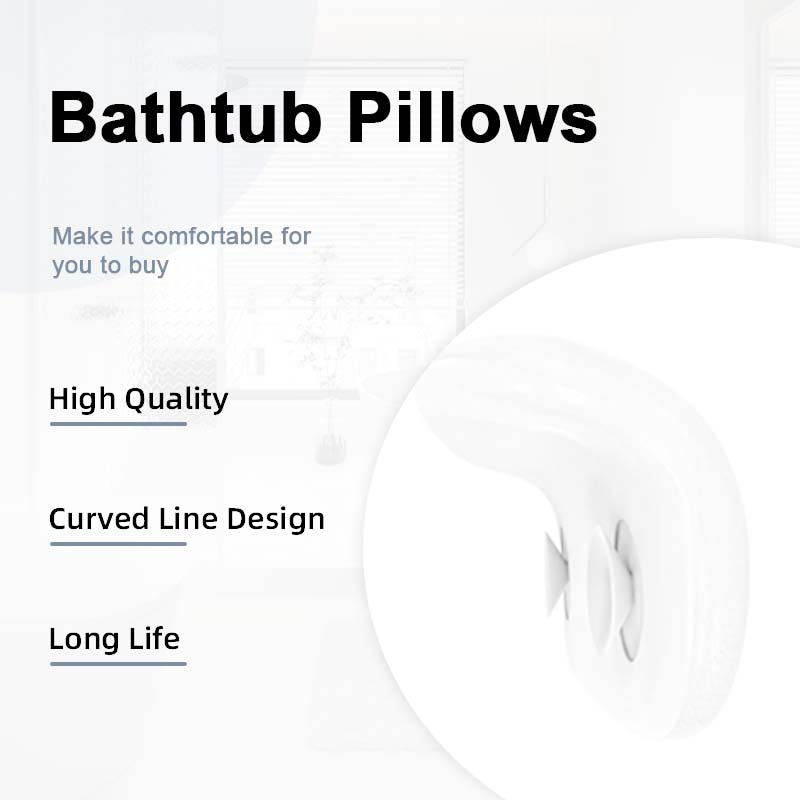 Soft PU Leather Bath Pillow for Neck Support