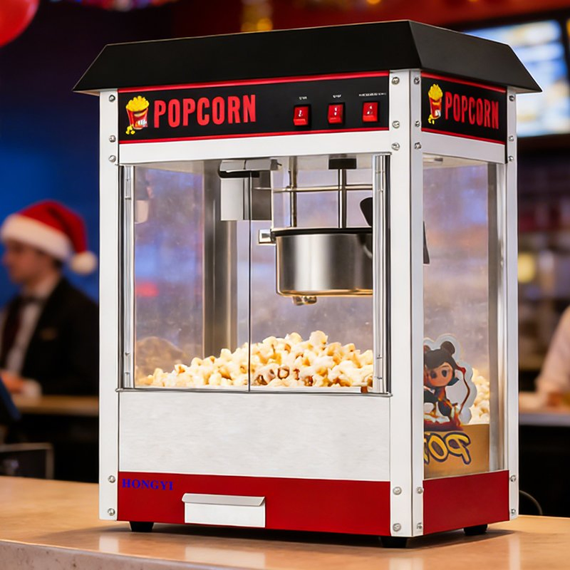 1400W Luxury Black Roof, Brand New, Best-Selling Popcorn Machine.