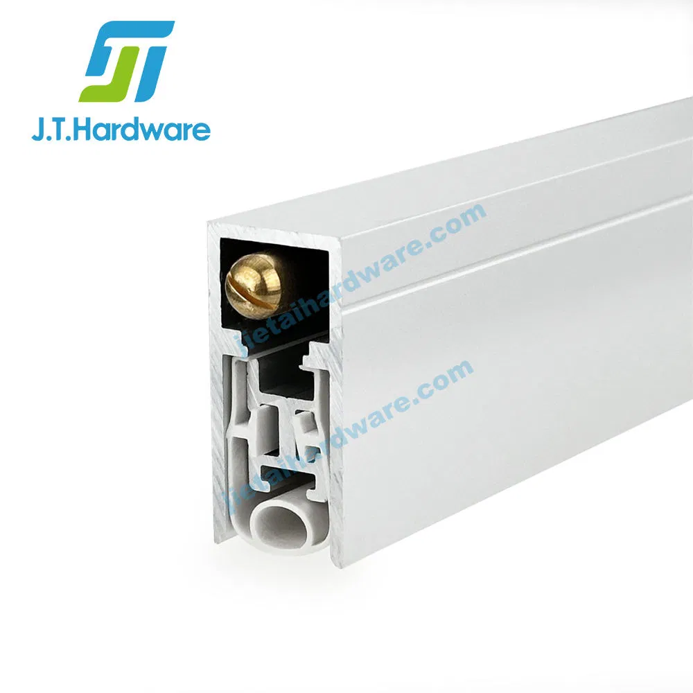 Concealed Drop Down Door Seals Aluminum Automatic Brass Plunger Door Bottom Seal