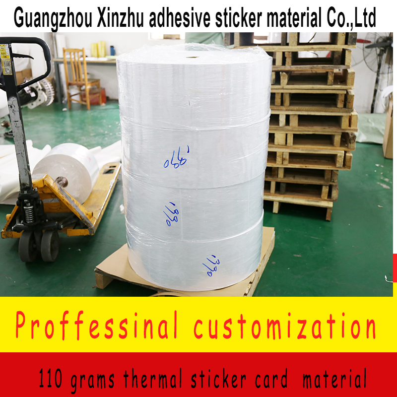 110 Grams Thermal Card Sticker Barcode Label Material Xzrm-83110 Label Sticker Material