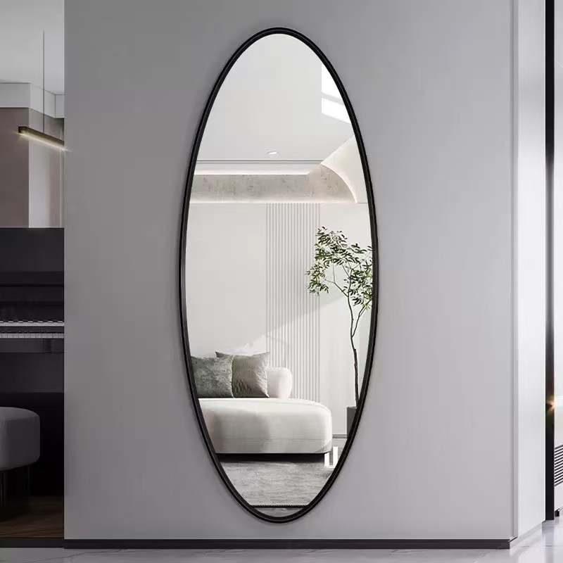 Ultra-Minimalist Frameless Bathroom Mirror, Three-Sided Protective Bathroom Mirror, Safeguarding Every Use.
