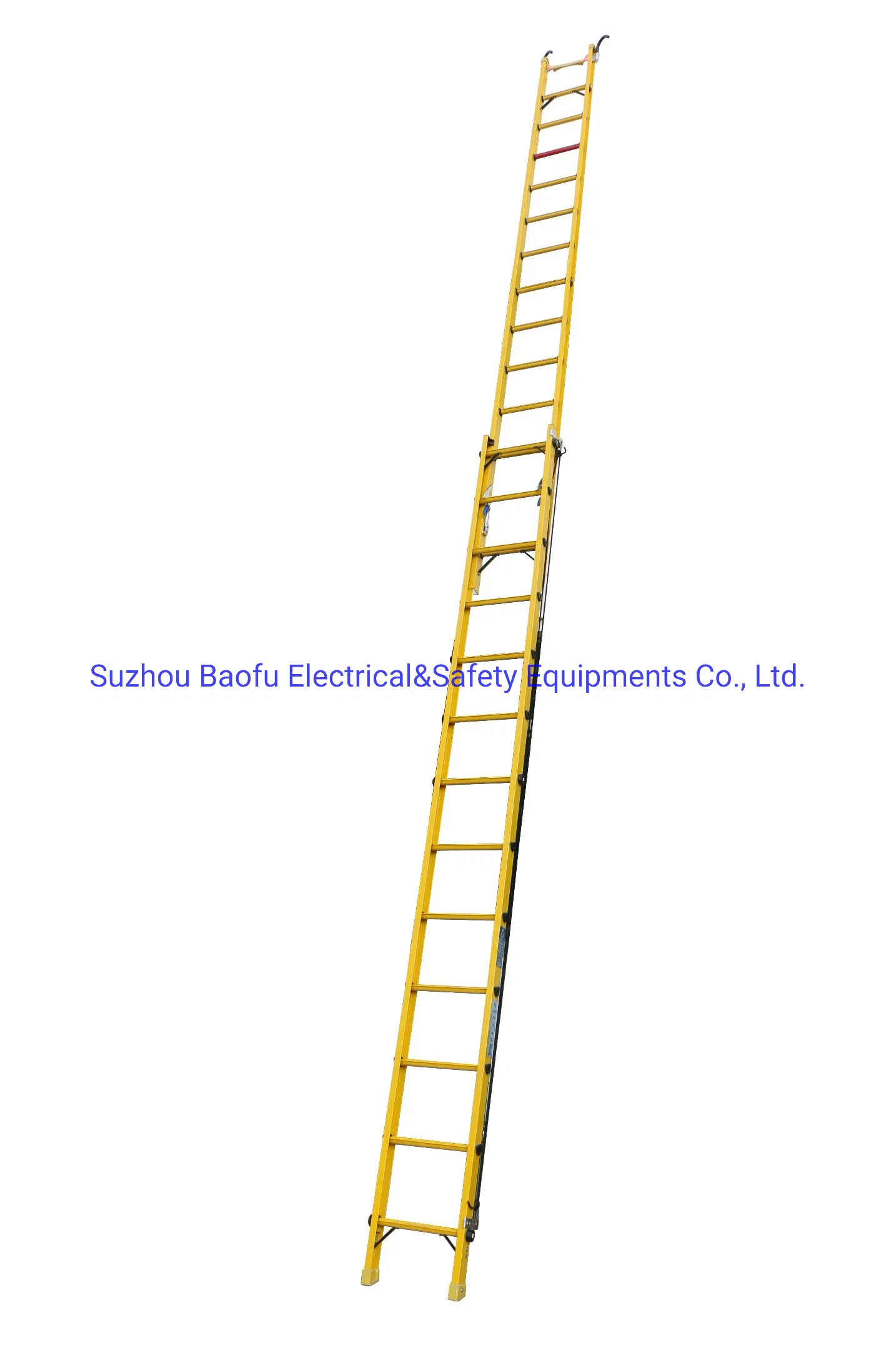 En 131 Approved 220kv 8m Fiberglass Extension Ladder