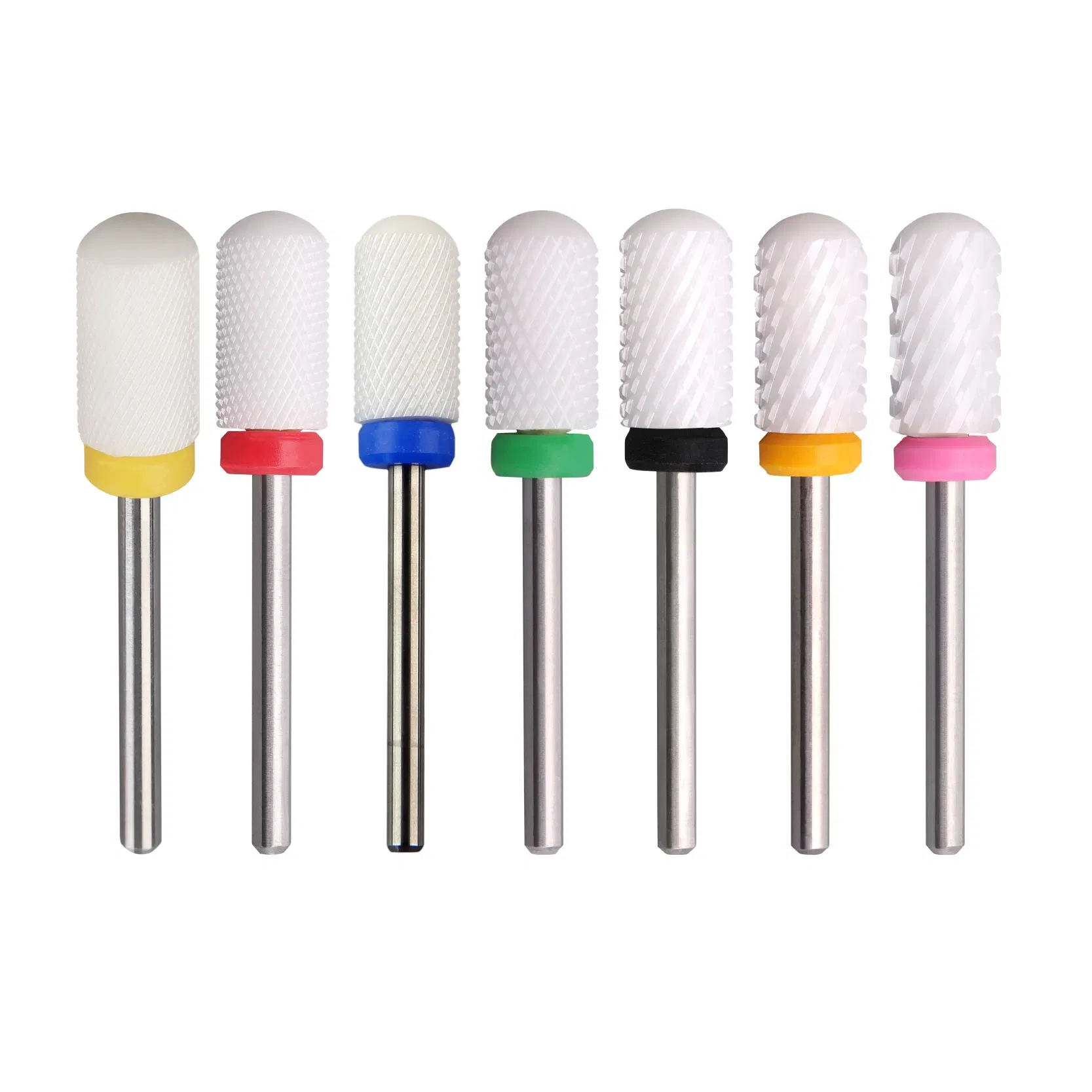 Ceramic Large Barrel Smooth Top Safety Nail Drill Bits