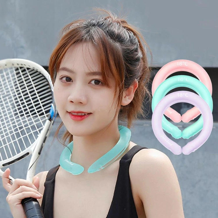 Wearable Cooling Neck Wraps Ice Cooling Neck Tube for Summer Heat