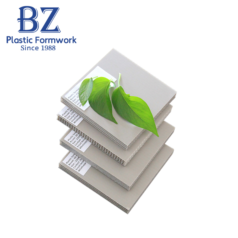 Building Materials Molds Waterproof Reusable Plastic Formwork for Column Concrete