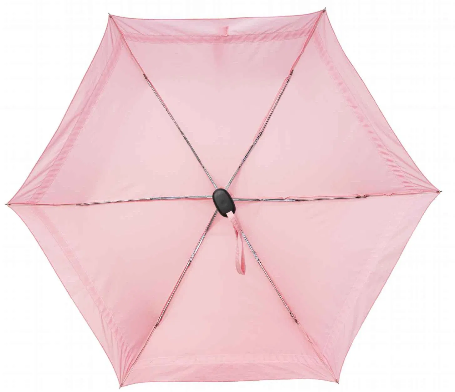 Зонт-трость с бантом, 3 секции, розовый