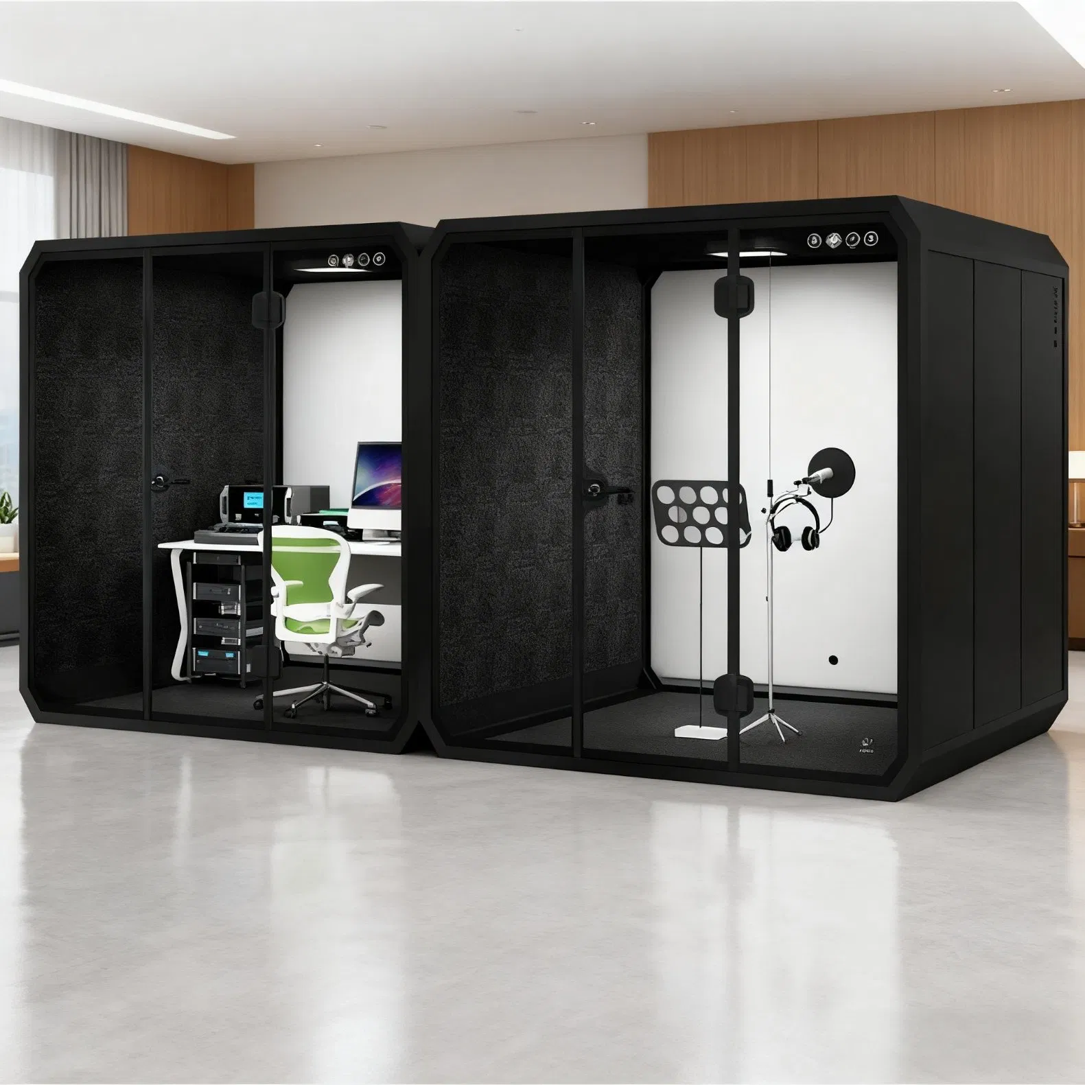 Mingle Furniture Privacy Soundproof Telephone Booth Professional Manufacturer Soundproof Pod